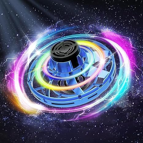 UFO Hand Spinner Flying Drone — RGB LED Mini Flying Toy