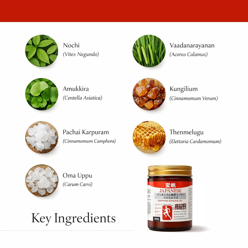 Japanese Soothing Massage Gel — Joint & Muscle Pain Relief Cream