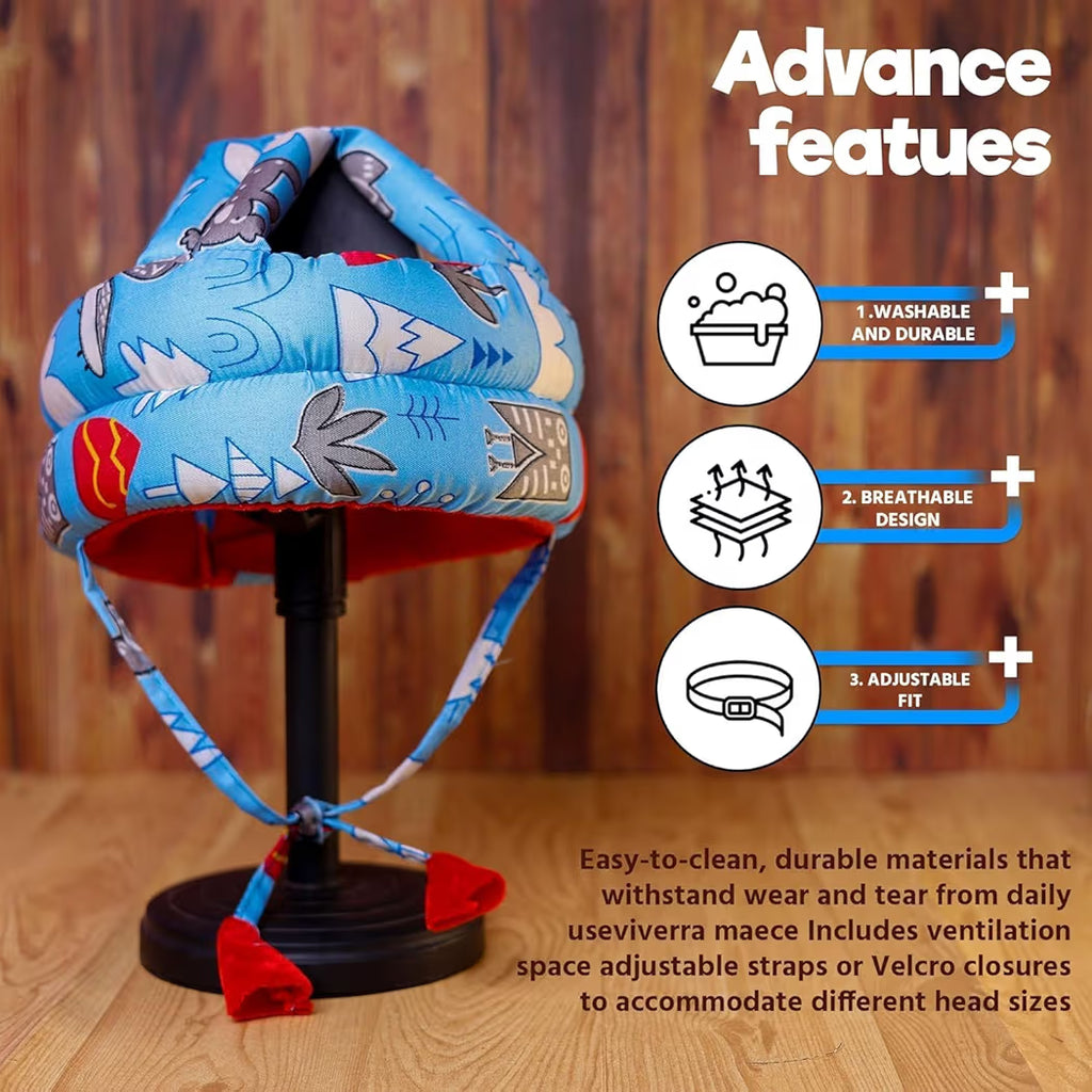 Baby Head Safety Helmet – Soft Protective Cushion Cap for Toddlers