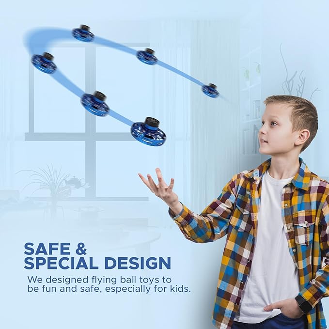 UFO Hand Spinner Flying Drone — RGB LED Mini Flying Toy