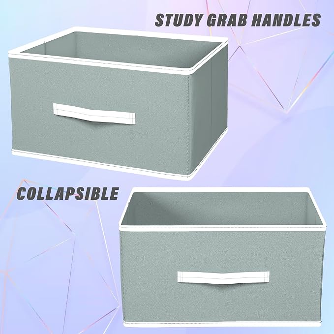 Organi Cube [Premium Foldable Cloth Organizer basket (Pack of3) ]